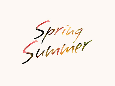 Spring Summer spring summer