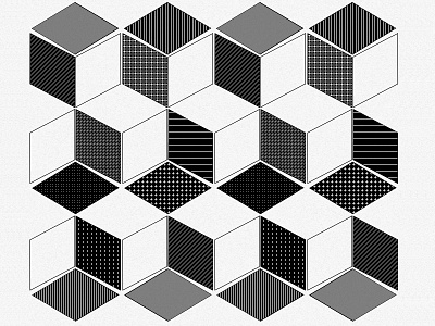 Flyer detail | ·Y· cube geometry pattern