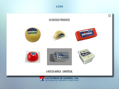 eCommerce | Lacticínios de Azeméis clean ecommerce layout mockup online placement product store