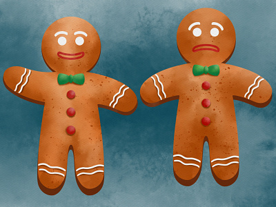 Watercolor Gingerbread Boy