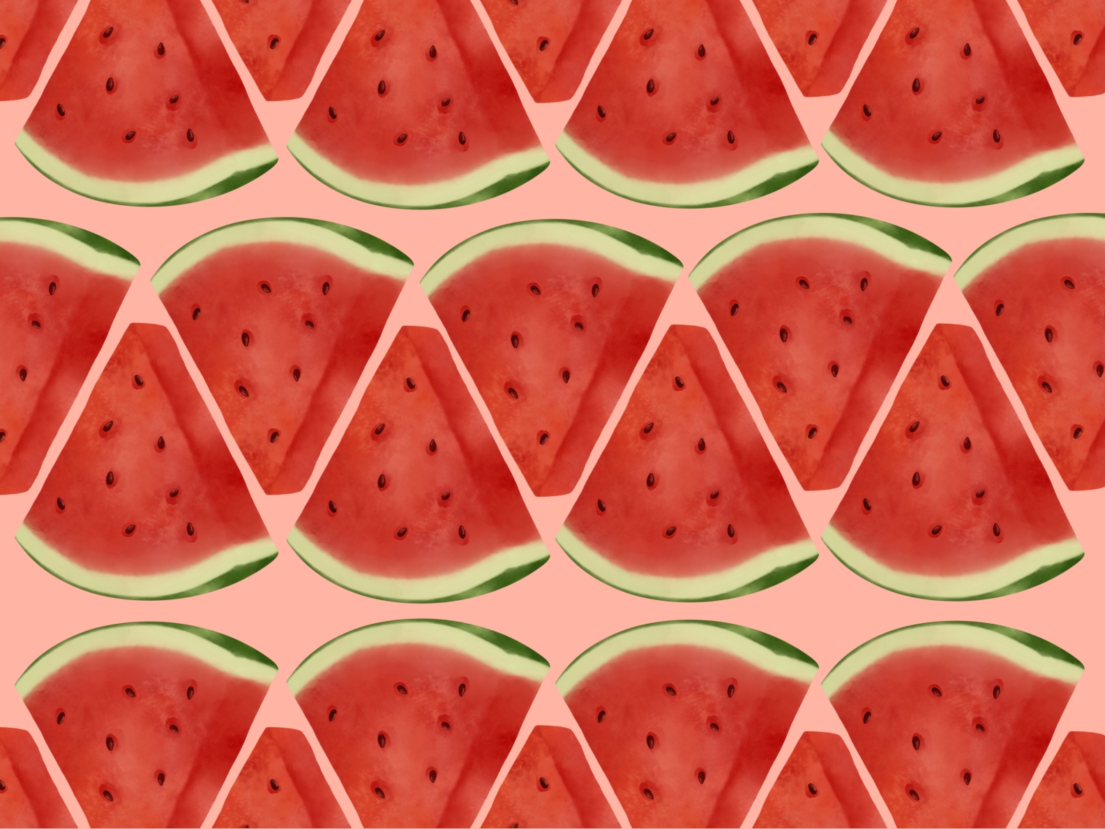 Watercolor Watermelon Pattern By Chandra Akbar Kusuma On Dribbble