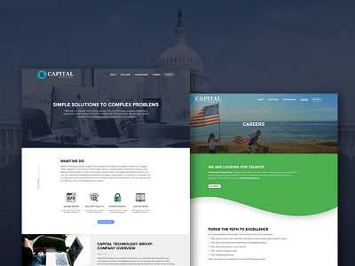 Capital Tech Group business clean corporate ui webdesign website