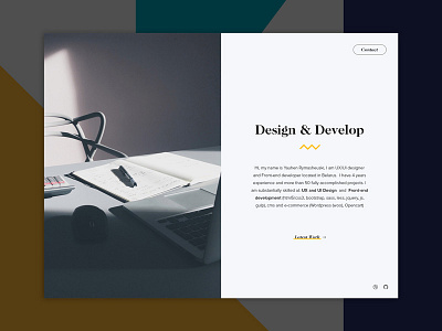 Online Card "Design & Develop" card design develop minimal