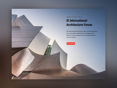 International Architecture Forum Card architecture clean design forum ui ux web