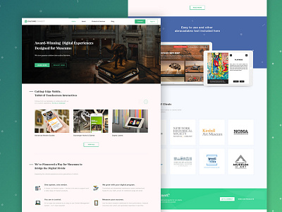 Landing Cultureconnectme culture design landing museum ui ux web