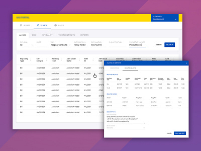 Sas platfrom - Search Page