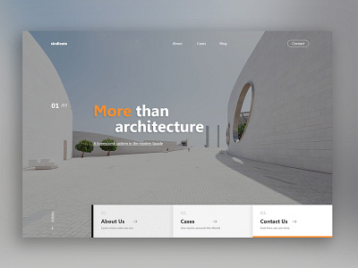 Architecture inspiration architecture clean design ui ux web