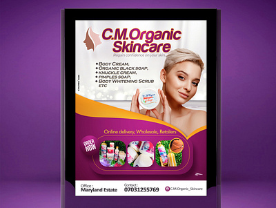 Brand Billboard banner Design banner billboard brand design branding design flyer graphic design logo skin care