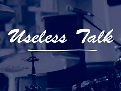 Useless Talk - logo bichromie music talk useless