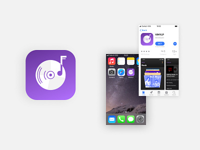 DailyUI #05 - App Icon app icon daily ui dailyuichallenge music app vinyl visual design