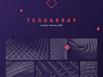 Tessarray.js animation branding design gradient javascript purple script vector
