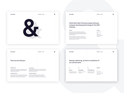 Dixon & Moe PDF Portfolio agency design pdf portfolio print typography website