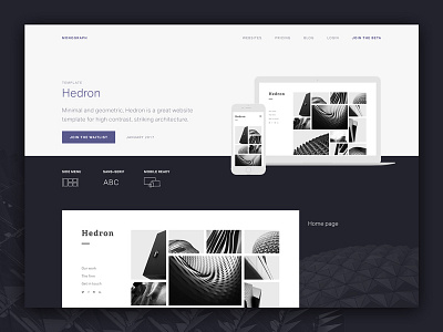 Monograph Template Landing Page