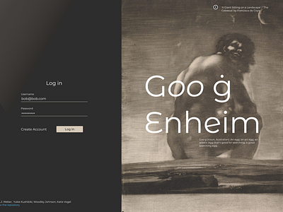 Goo g Enheim - Alternative Landing Page