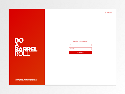 Do A Barrel Roll - Simple Landing Page and Branding