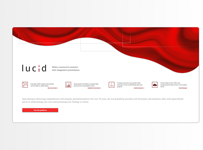 Lucid Design desktop design icon icon set iconography landing page concept landing pages logo minimal mobile ui responsive design typography ui ux vector