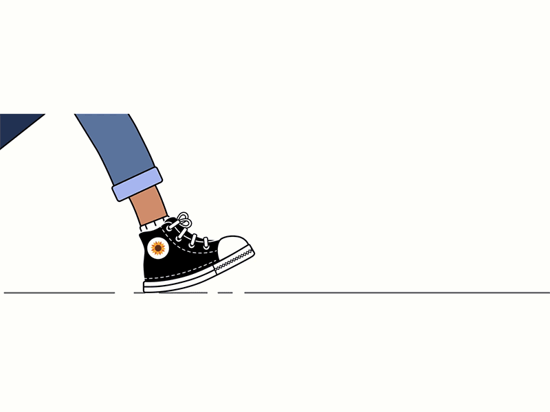 Every step is moving me up! animation design illustration