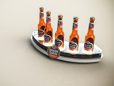 Display Estrella Galicia 3d design display expositor plv pop