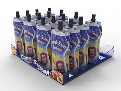 Shelf Tray Caprisun 3d design display expositor plv pop