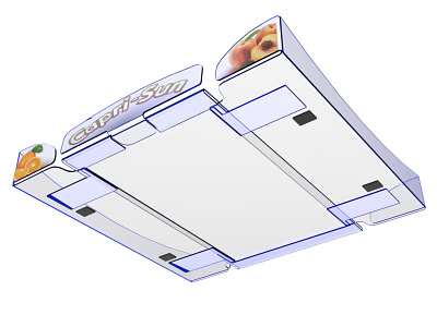 Shelf Tray Caprisun 3d design display expositor plv pop