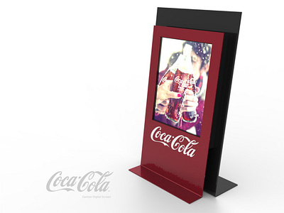 Coca-Cola Cashier Screen 3d design display expositor plv pop