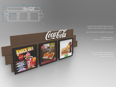 Coca-Cola Combos 3d design display expositor plv pop