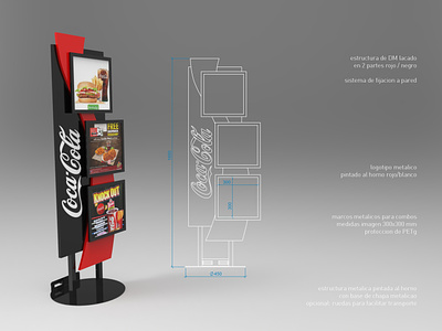 Coca-Cola Combos 3d design display expositor plv pop