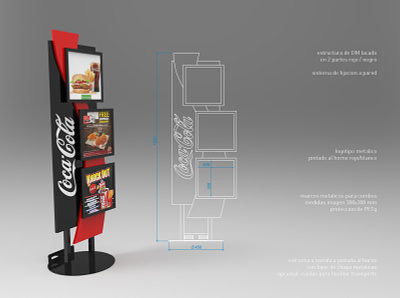 Coca-Cola Combos 3d design display expositor plv pop