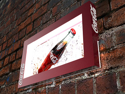 Coca-Cola Luminoso 3d design display expositor plv pop