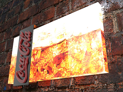 Coca-Cola Luminoso 3d design display expositor plv pop