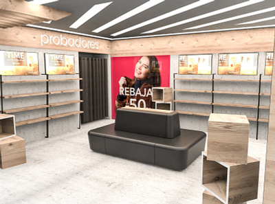 Auchan Clothing Store 3d design pop retail retail design