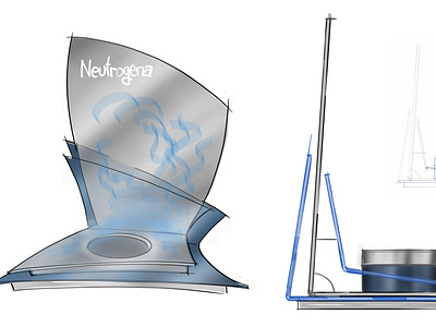 Neutrogena Display Sketch 3d display expositor plv pop sketch