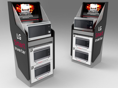 LG SmartInverter PLV 3d design display expositor plv pop