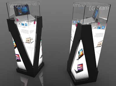 LG Gram Display PLV 3D 3d design display expositor plv pop