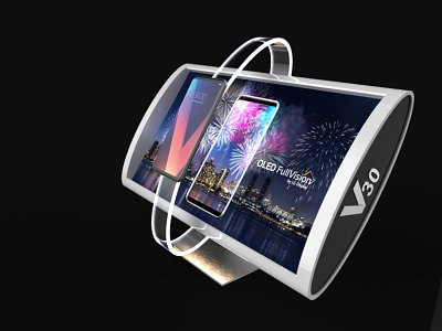 LG V30 Instore PLV Proyect 3d design display expositor plv pop