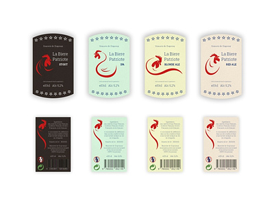 Biere La Patriote Label 002 branding branding and identity design label packaging