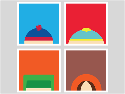 South Park cartman comedy flat kenny kyle minimalism posters series southpark stan