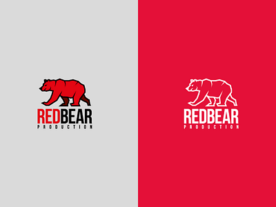 Red bear logo red bear logo production