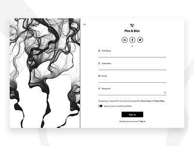 Plot & Blot adobe xd app concept createwithadobexd digital design minimalist playoff ui ux web web design