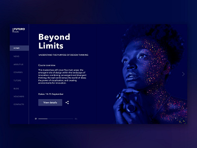 Beyond limits concept design digital design minimal ui ux ux ui design web web design website website concept website design
