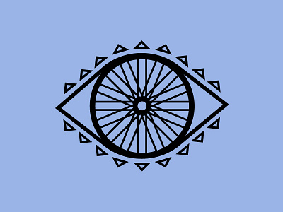 i bike cycling eye illistration illuminati wheel