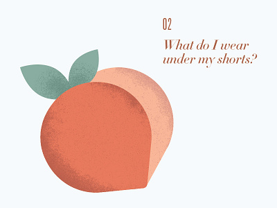 What do I wear under my shorts? bikes booty cycling illustration peachy shorts trek