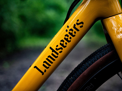 Landseeërs bikes checkpoint cycling gravel illustration ride trek typography wordmark