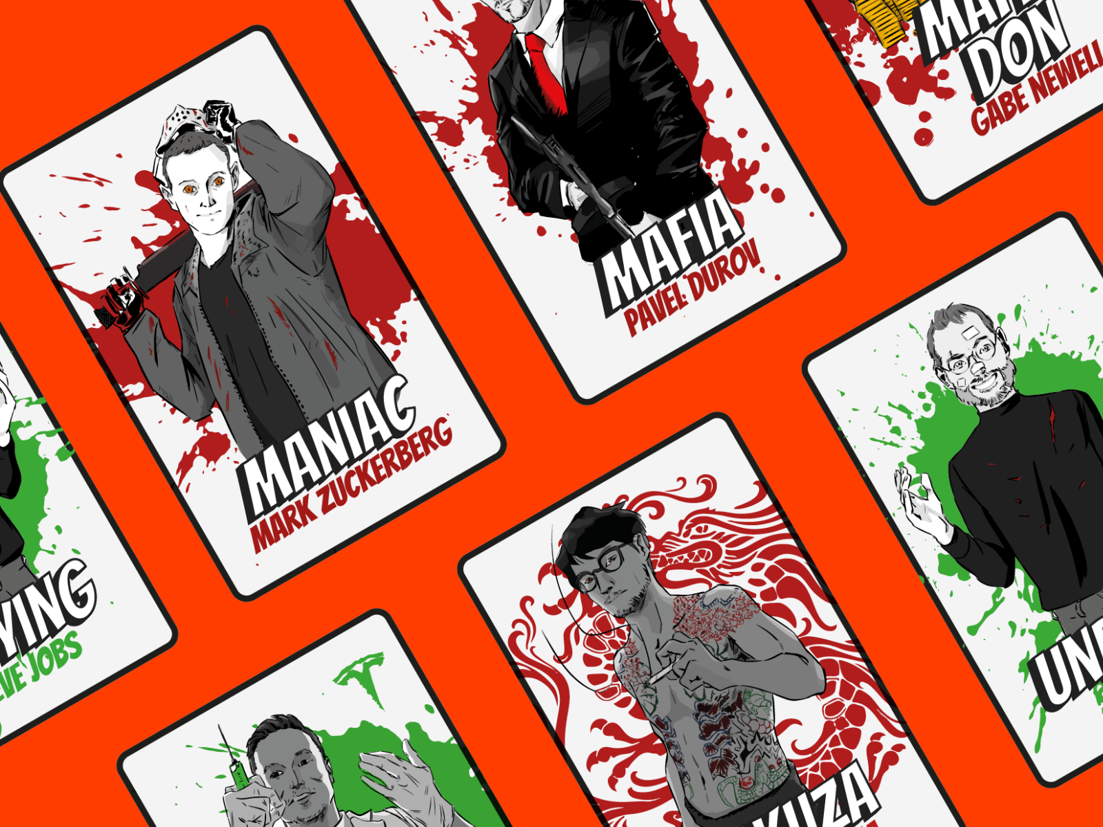 Mafia Card Game (Silicon Valley Edition) by Max Zhan on Dribbble