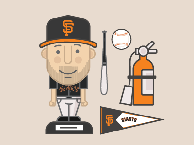 Giants fan baseball design flat flat design giants graphic design inventory management san francisco sf supplier