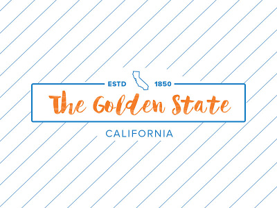 Golden State branding california graphic design illustration layout letter lettering state type typo