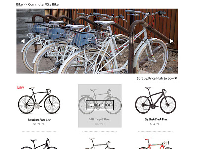 Bike store ecommerce commerce design ecommerce interface interface design redesign ui webdesign website