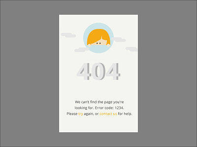 404 page for mobile 404 404page app appdesign character errorpage icon iconography mobile ui