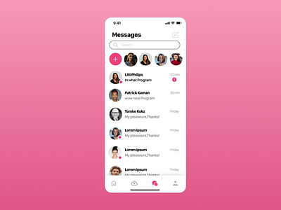 Daily UI: 013 - Direct Messaging