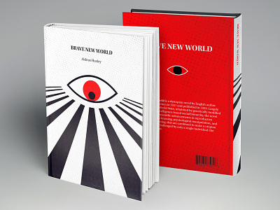 'Brave New World' book cover re-design book design illustraion typography